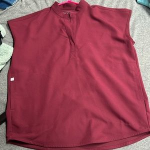 FIGS XXS RAFAELA TOO (runs big) in burgundy